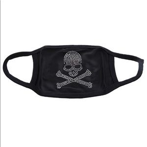 Skull rhinestone washable fashion mask